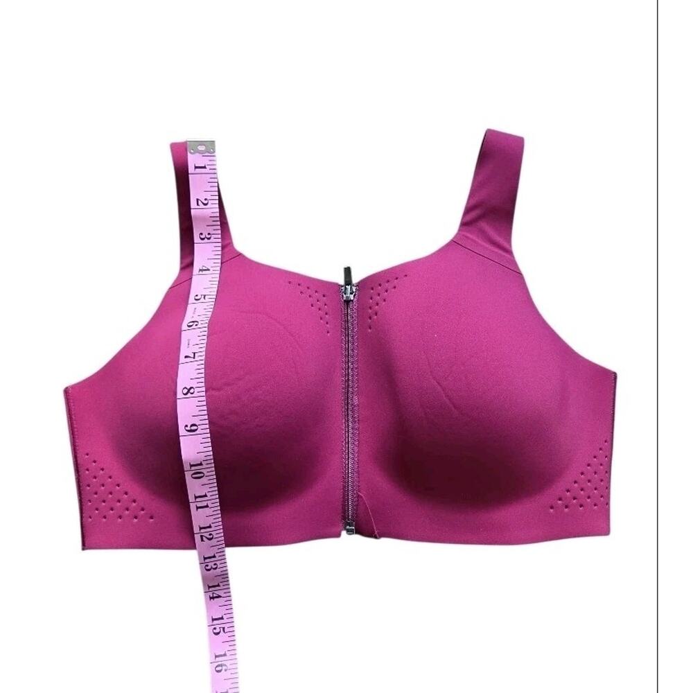 Victoria's Secret Featherweight Max Front-Close Sports Bra Campari Red 38D - Picture 9 of 9